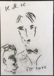 Tandori Dezső (1938 - 2019) - 7 rajz: Karamazov, Kosztolányi és Karinthy, XX.századi regényíró, Tersánszky, Szabadásgpoéta